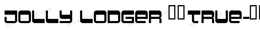 Jolly Lodger 常规True字体转换